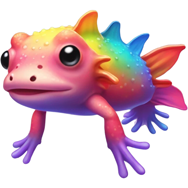 rainbow axolotl emoji