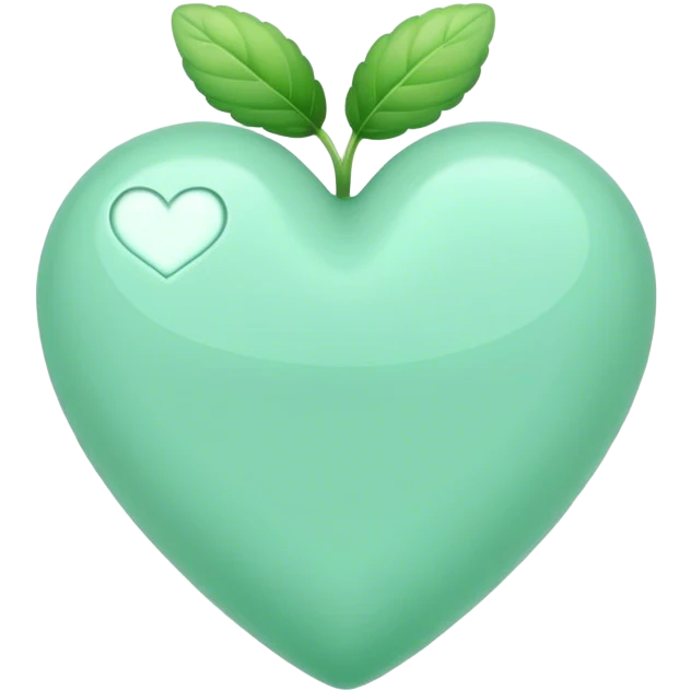 mint green heart emoji