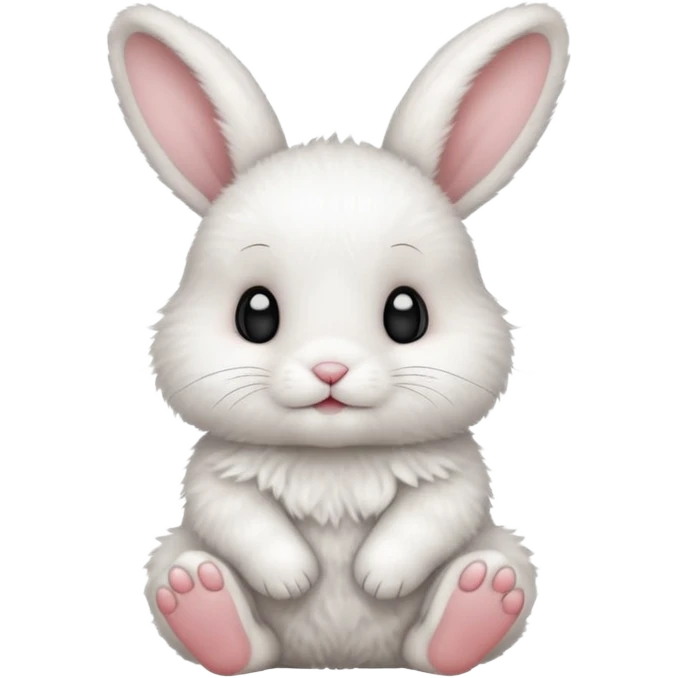 sitting on its legs baby rabbit emoji emoji