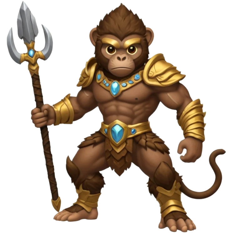 earth elemental monkey warior earth particles emoji