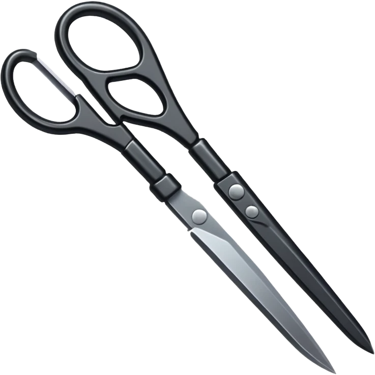 Black scissor emoji