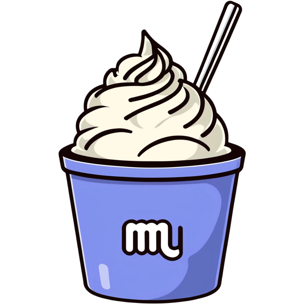 McFlurry dessert cup emoji