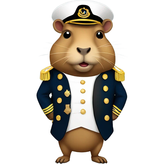 Captain capybara  emoji