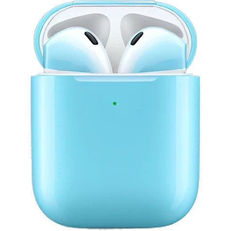 Skyblue airpod emoji