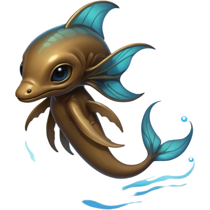 Life-like Brownish Aquatic Luxio-Alien-hybrid  emoji
