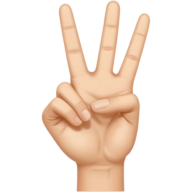 peace sign hand emoji
