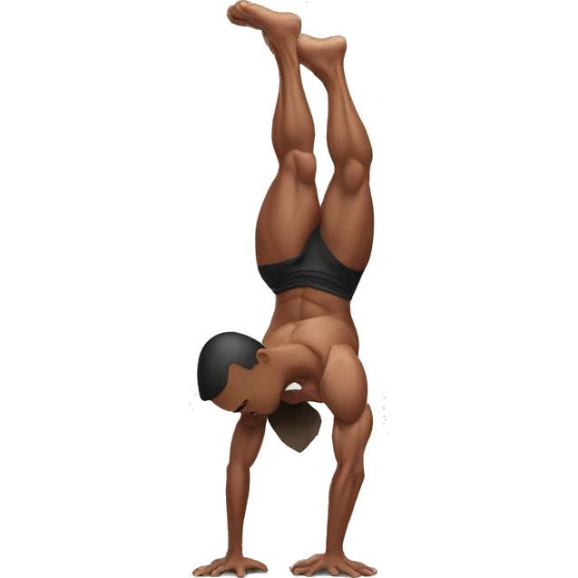 muscle man handstand emoji