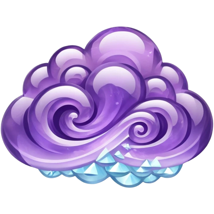 Purple amethyst cloud emoji