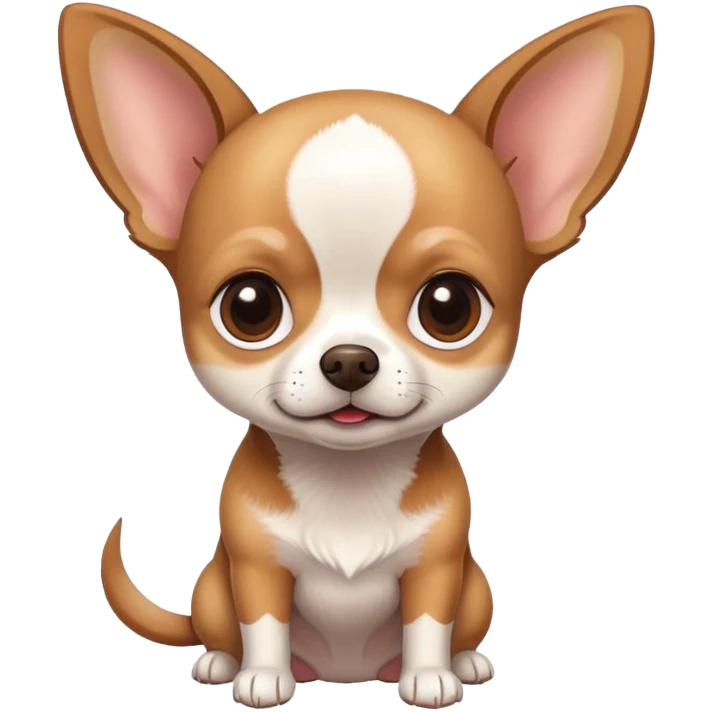 Chihuahua Brown and withe  emoji
