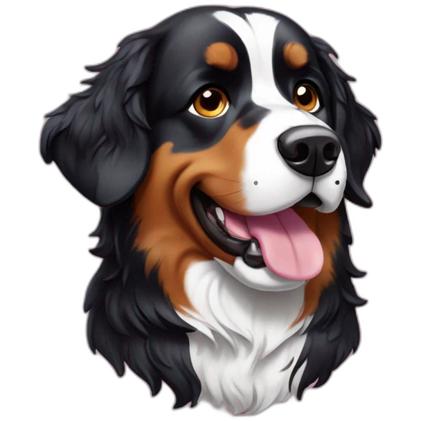 Bernese Dog with sprinkles emoji