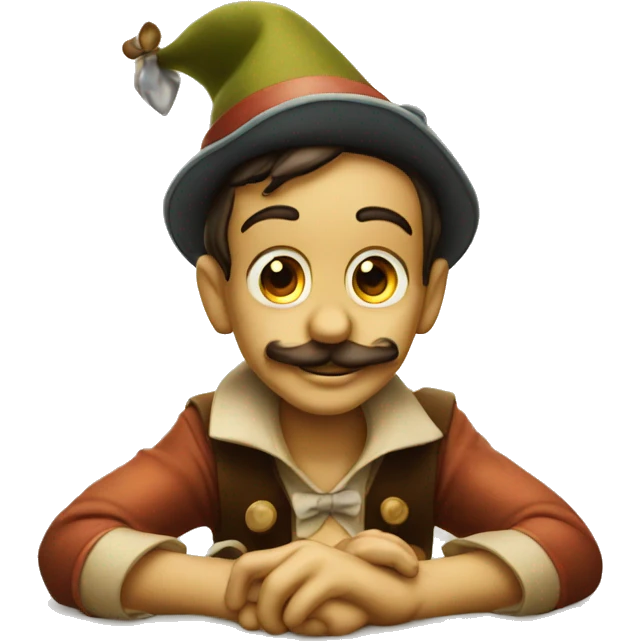 Pinocchio lies emoji