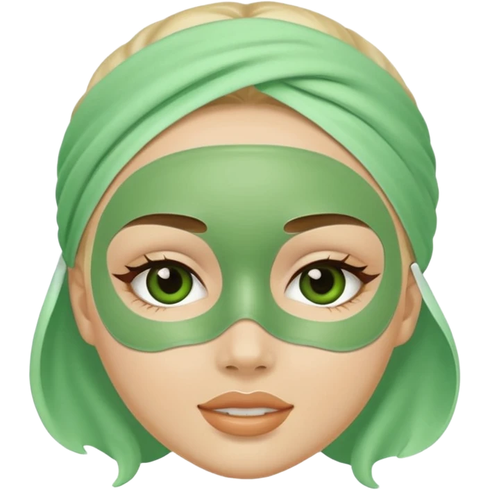 Skincare mask emoji