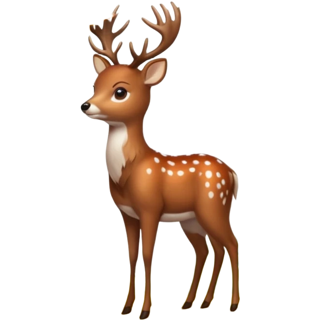 deer among forest emoji