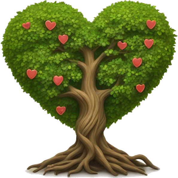 Heart shaped tree of life  emoji