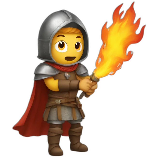 medieval firebreather emoji