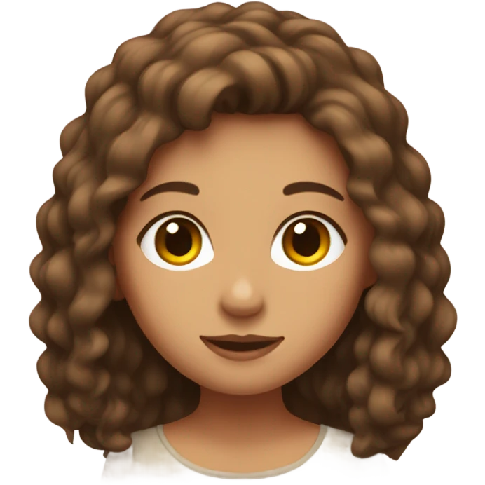Hayleigh with brown hair emoji