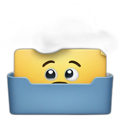 Cloud storage emoji