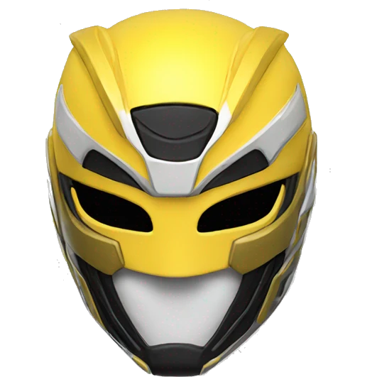 yellow power ranger mask emoji emoji