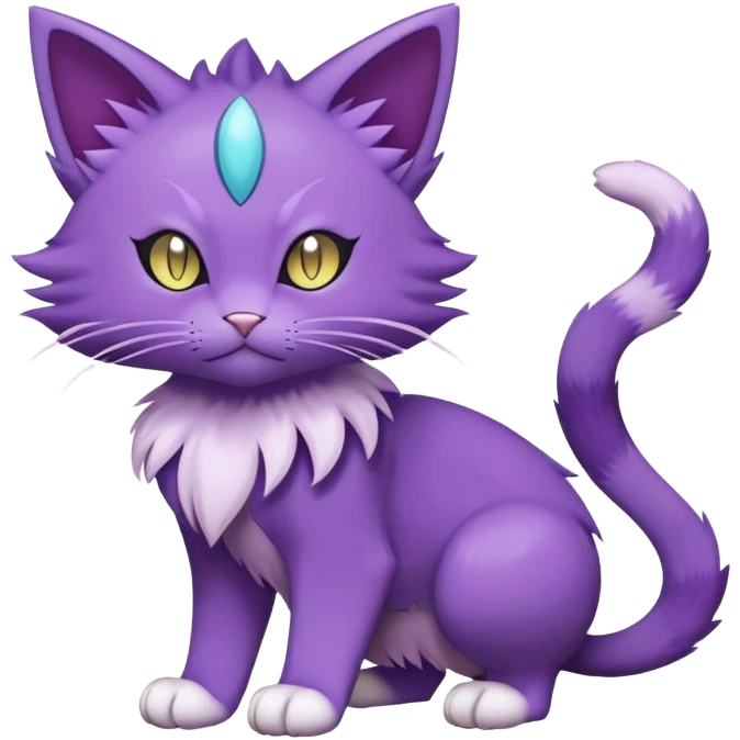 Purrloin-Delcatty-Pokémon-Fakémon-hybrid-creature (full body) emoji