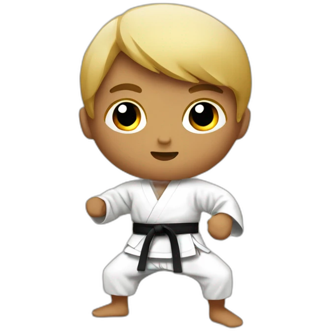 Karate niño emoji