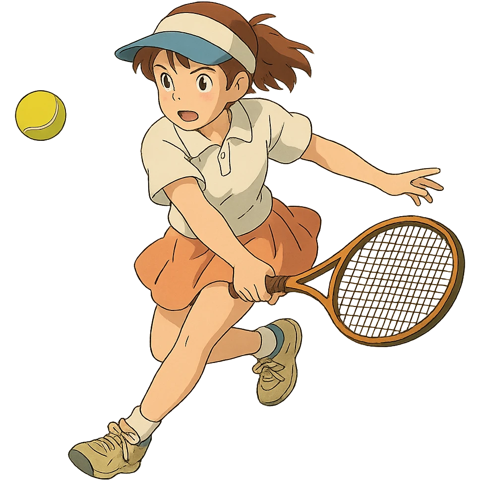 tennis player in action emoji