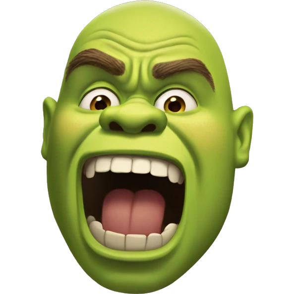 shrek screaming emoji