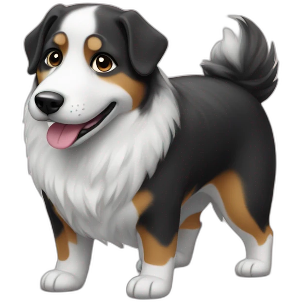Big lady little dog emoji
