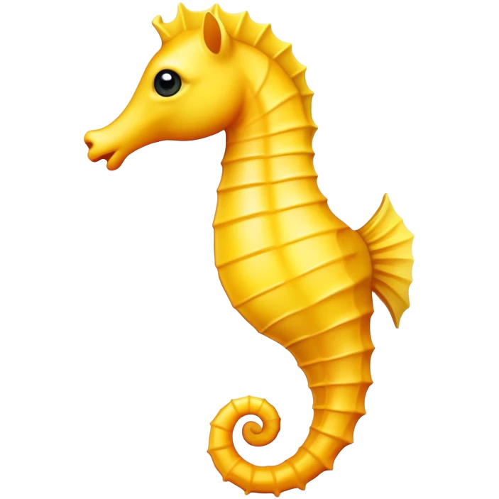 Yellow seahorse emoji