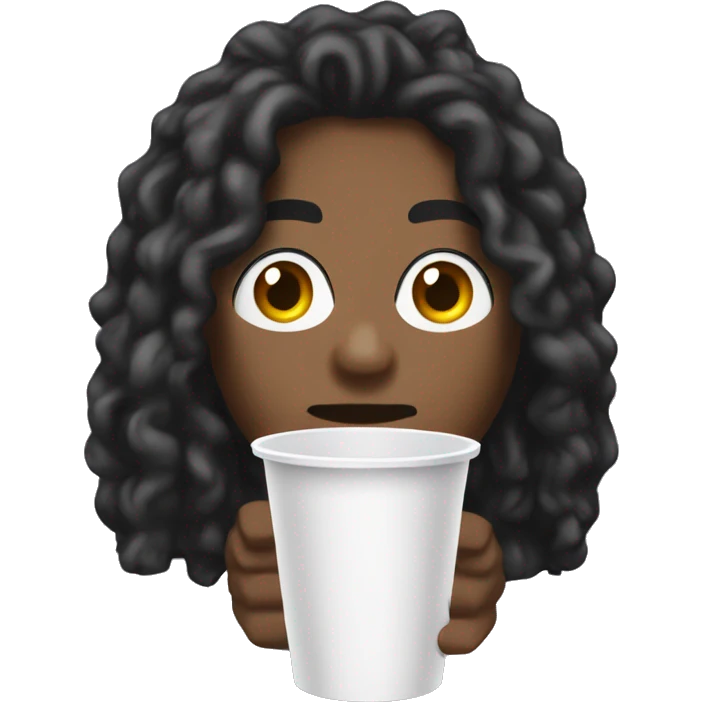 lucki the rapper with styrofoam cup emoji