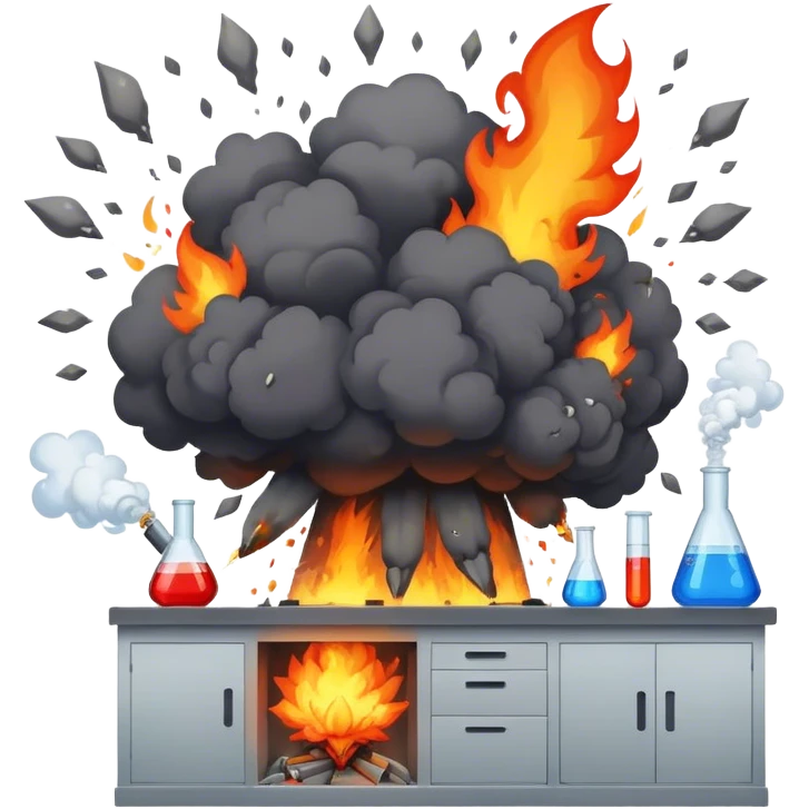Explosion in a lab emoji