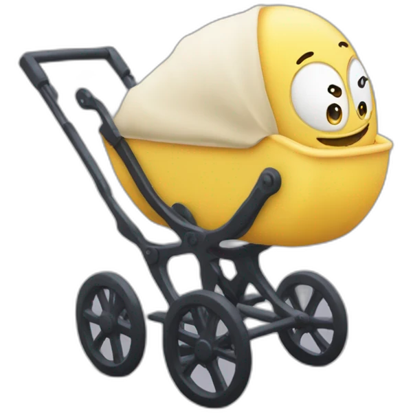 Macron dans une poussette emoji