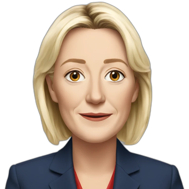 Hyper realistic Marine lepen emoji