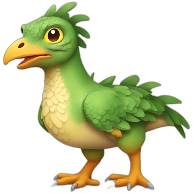 Dinosaur Chicken Hybrid emoji