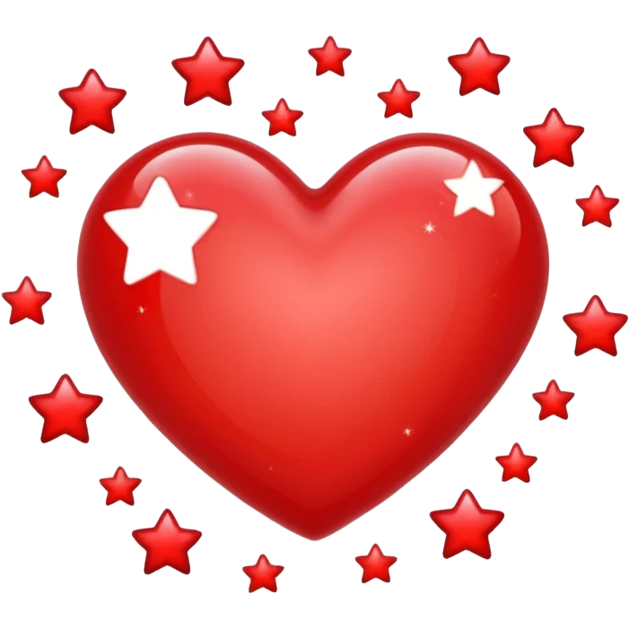 Heart with stars emoji