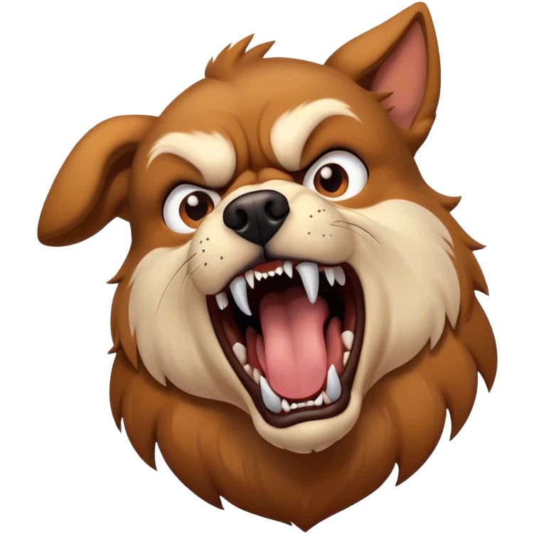 Agressive dog  emoji