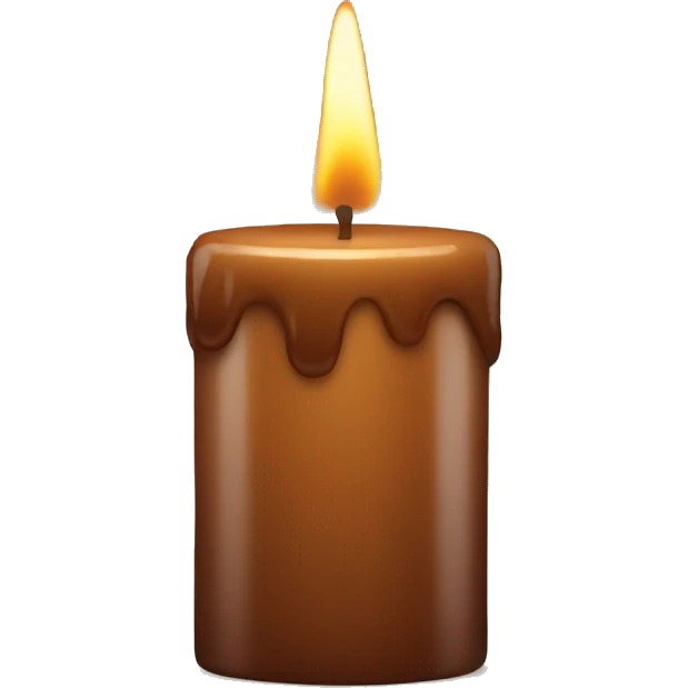 Brown candle  emoji