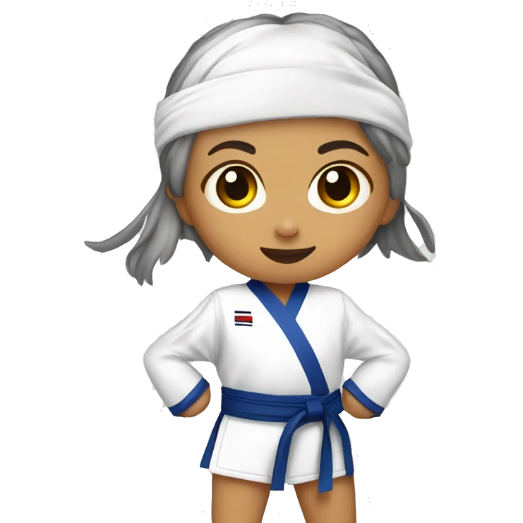 niña taekwondo emoji