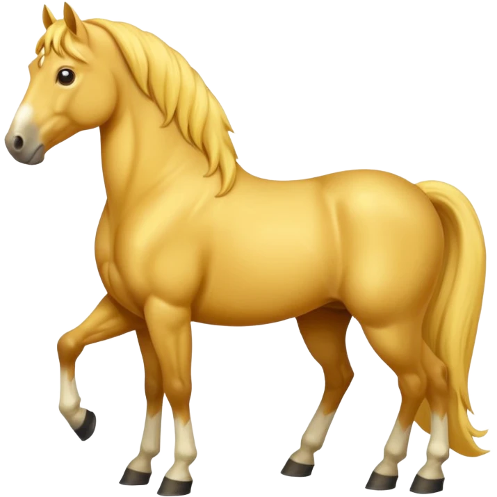 Yellow horse standing  emoji