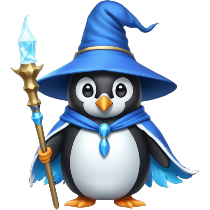 Penguin Wizard emoji