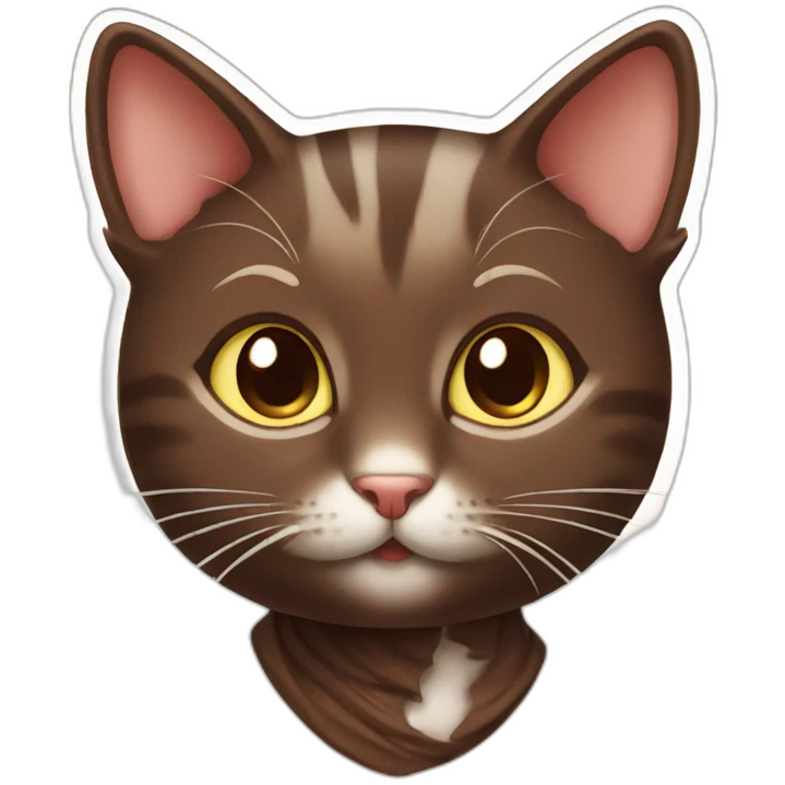 Cat chocolate cute emoji