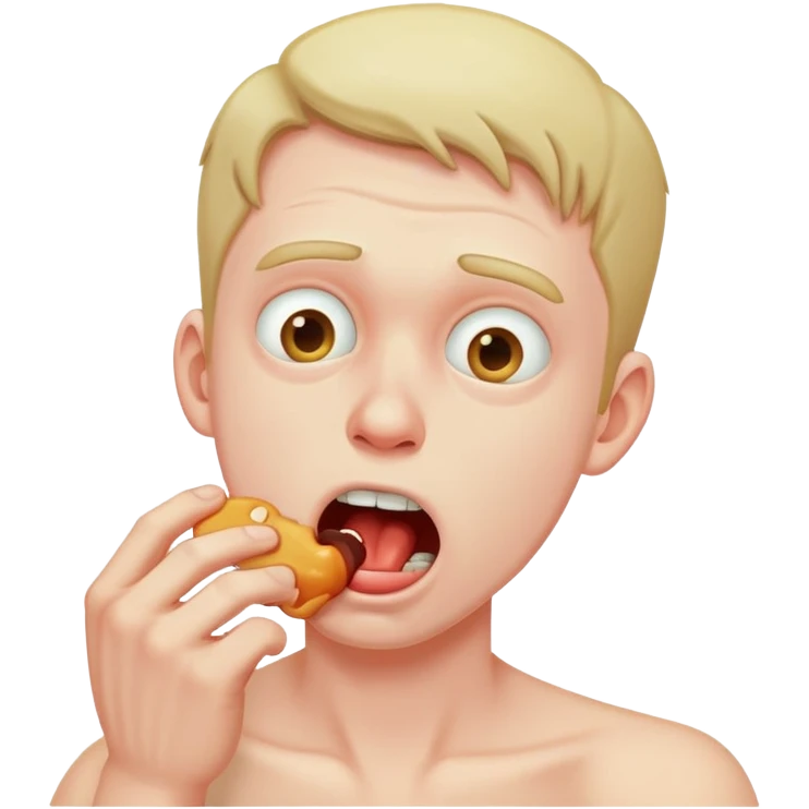 Guy choking himself emoji