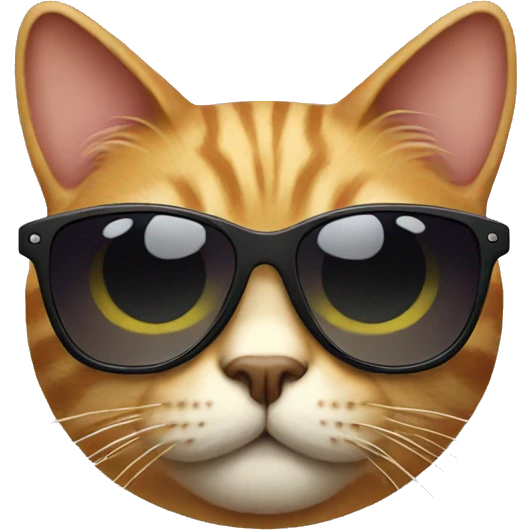 Cat with sunglasses emoji