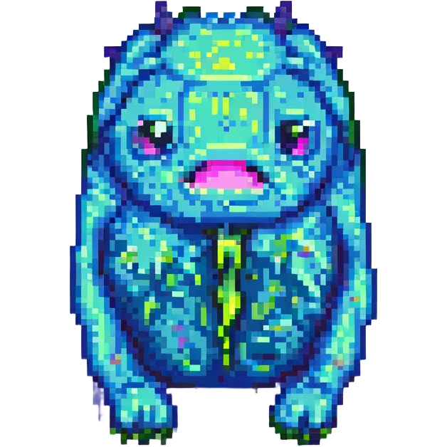 slime monster pixel art emoji