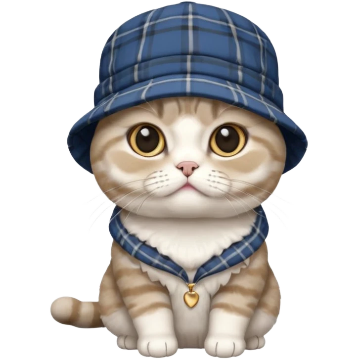 Rengi gri beyaz olan Cinsi scottish fold olan rapci kedi emoji