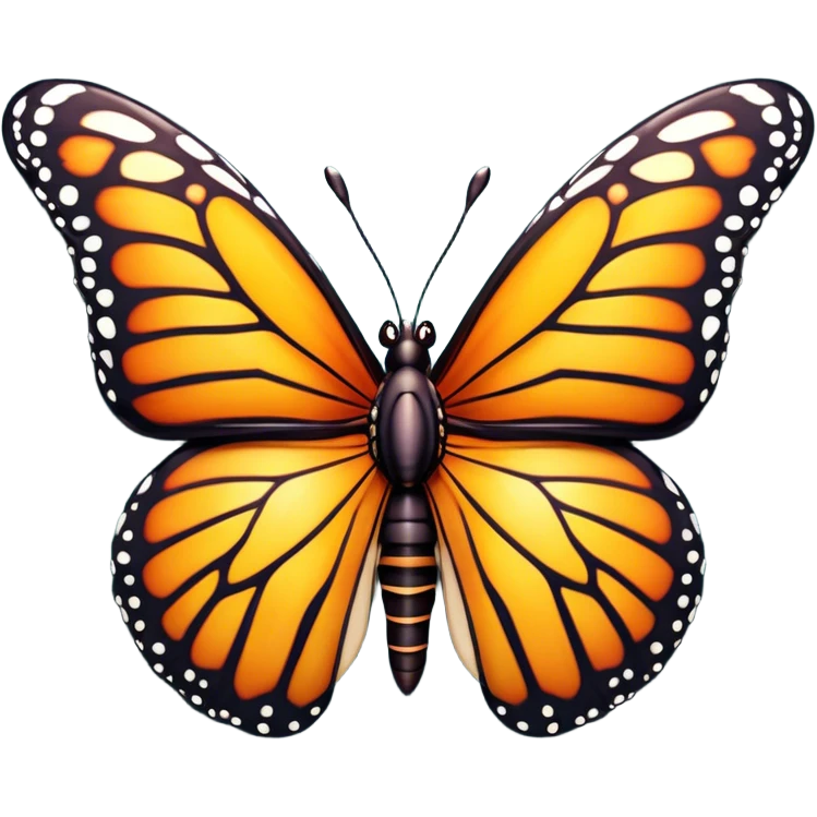 Cinematic Realistic Comical monarch Butterfly Portrait Emoji, Head tilted dramatically with an exaggeratedly amused expression, featuring striking, vividly detailed ruby wings with bold, playful patterns and wide, expressive eyes brimming with humorous disbelief, rendered with lifelike texture and vibrant natural hues, high shine, dramatic yet playful, styled with an air of cheeky garden mischief, soft glowing outline, capturing the essence of a spirited and over‐the‐top red butterfly that looks ready to flutter its way into viral fame! emoji