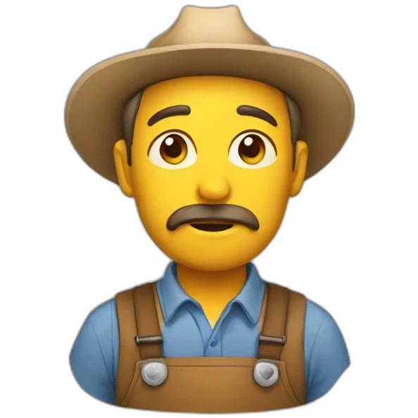 farmer thinking emoji