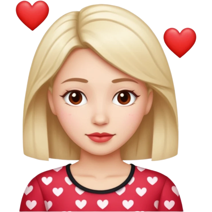 Vickie using hearts emoji