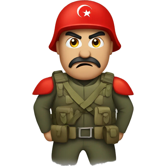 angry Turkish soldier emoji