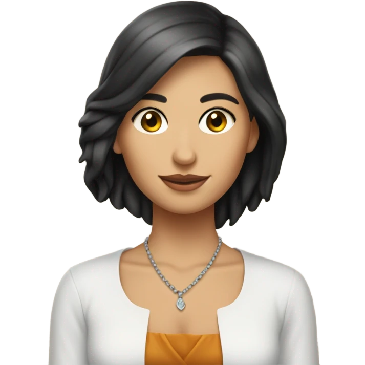 una chica blanca pelirroja y otra chica morena pelinegra emoji