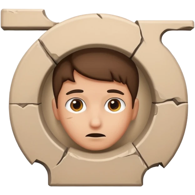 sus character peeking from behind a wall emoji